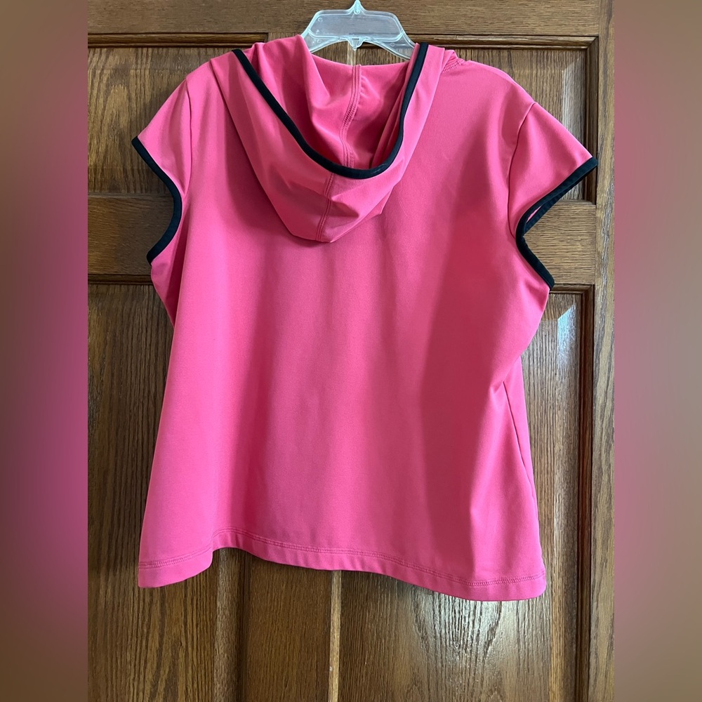 Danskin Now Pink Hoodie with Black Accents